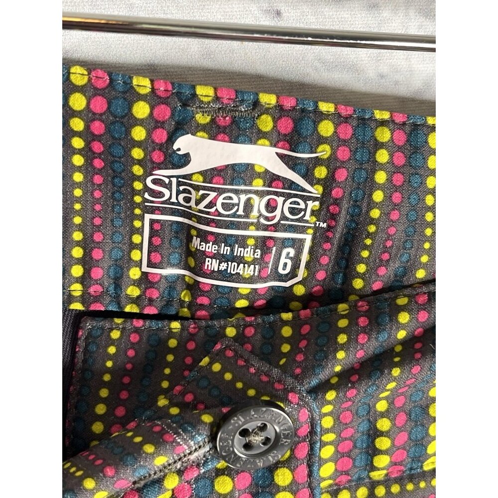 SLAZENGER Women's Gray Multi-Color Dot Golf Active Skort Size 6 - Picture 5 of 6